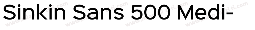 Sinkin Sans 500 Medi字体转换